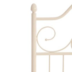 Кровать ERIC Wood slat base металл, 160*200 см (Queen bed), Белый (butter white)