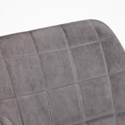 Кресло BEATA (mod. 8266) металл/ткань, 56х60х82 см, серый (G-062-40)/черный