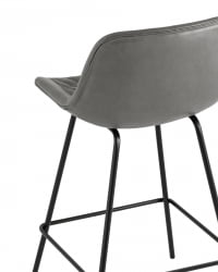 Стул полубарный Деймон (ПБ) экокожа Серый