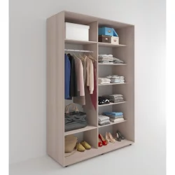 Шкаф для одежды Акцент-Сим Д 1000х600 Ясень шимо светлый