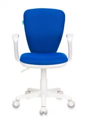 Кресло детское Бюрократ KD-W10AXSN (пластик белый) Синий 26-21