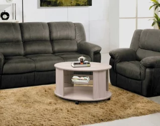 Овальный журнальный столик журнальный №15 Венге