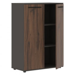 Шкаф с глухими средними дверьми EDIS EMCS 85.1 Дуб Денвер темный Черный Мокко