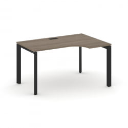 Стол рабочий эргономичный Стайл Проджект СН-59П.СПА-001(Р) Вяз Благородный/Металл Черный/Черный Загл / SN-59P.SPA-001(R)
