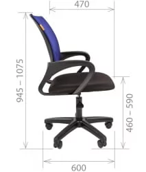 Кресло оператора CHAIRMAN 696 ЛТ (LT) Серый