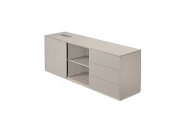 Тумба опорная 1700 правая Atlas NZ-0231.GS.GS.R Серый камень