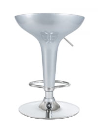 Стул барный DOBRIN BOMBA (серебряный металлик) 2 шт