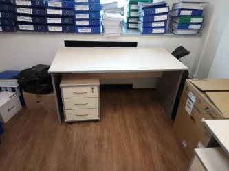 Стол письменный СП-3 Клен/металлик