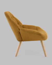 Кресло Олби Квадро горчичный