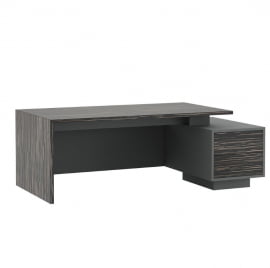 Стол письменный на опорной тумбе DALI DLI37210012 Эбен Антрацит