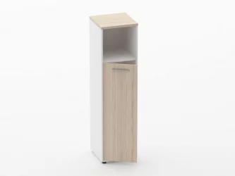 Шкаф 3 узкий закрытый с нишей Deka 10.16.13Л Туя/Белый