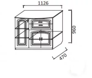 Комод В-2 Рамух Сандал