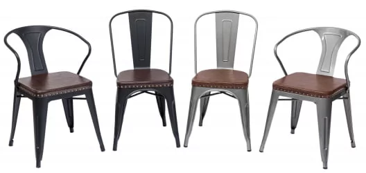 Стул TOLIX SOFT мягкий Черный матовый