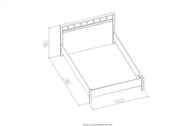 Полутороспальная кровать Sherlock 48 Орех шоколадный (спальня)