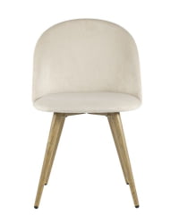 Комплект из четырех стульев Лион велюр кремовый 4 шт