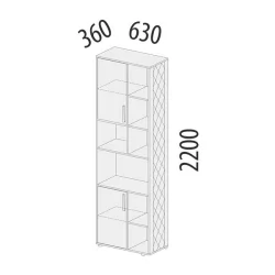 Стеллаж (лев/прав) Аляска 501.33