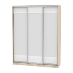 Шкаф-купе B-220х180х60-2(ДСС-Белый-D10D10D10)