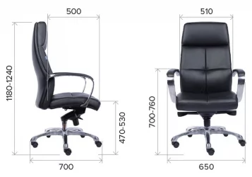 Кресло для руководителя Everprof Madrid Экокожа Черный