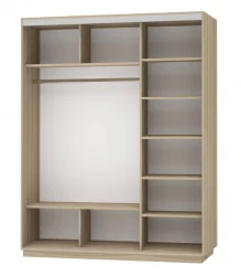 Шкаф-купе без зеркал Экспресс Медиум-1 1800х2200х Дуб сонома / 1800х2200h