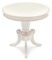 Обеденный стол MEEN ( MO-ET ) дерево гевея/мдф, 59х59х55см, ivory white (слоновая кость 2-5)