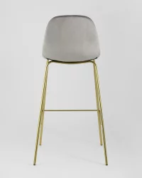 Стул барный Валенсия Серый с золотыми ножками
