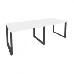 Стол переговорный (2 столешницы) ONIX O.MO-PRG-2.2 Белый Бриллиант/Антрацит