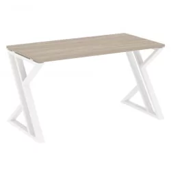 Стол рабочий LOFT VR.L-SRZ-3.7 Металл белый Дуб Аттик