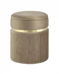 Банкетка Миранда с ящиком велюр Бежевый