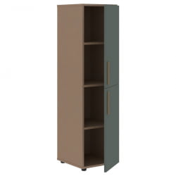 Шкаф-колонка с двумя глухими малыми дверьми (правый) VELION VMCS 40.4 R Нефрит Кобра