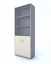 Шкаф для документов СТ-1.2 Клен/металлик