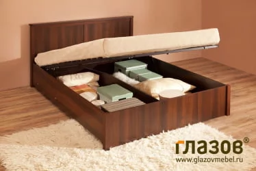 Кровать с ящиком Sherlock 43.2 Орех шоколадный (спальня)