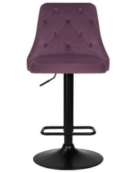 Стул барный DOBRIN JOSEPH BLACK (пудрово-сиреневый велюр (MJ9-52)) 2 шт