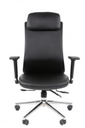 Офисное кресло CHAIRMAN 500 LUX экокожа Черный
