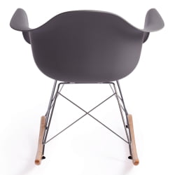 Кресло-качалка CINDY (mod. C1025A) пластик/металл/дерево, 65 х 61 х 74 см, серый 024 /натуральный