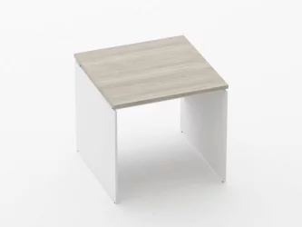 Квадратный стол Deka ЛДСП каркас 75.08.08 Дуб Сантана светлый/Белый