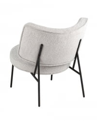 Кресло District Lounge букле Светло-серый