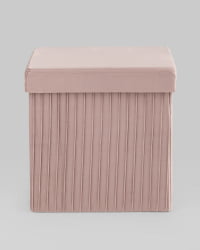 Пуф складной с ящиком Store Square Пыльно-розовый