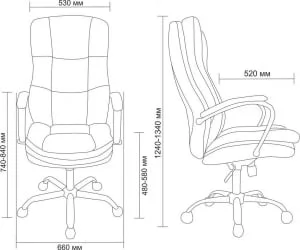 Кресло для руководителя AV 123 Слоновая кость на дереве