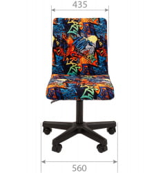 Детское кресло CHAIRMAN ТИН (KIDS) 109 черный пластик CRAZY