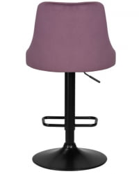 Стул барный DOBRIN JOSEPH BLACK (пудрово-сиреневый велюр (MJ9-52)) 2 шт