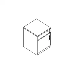 Тумба прикроватная Проспект Гм.ТП-3 вишня