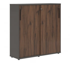 Шкаф с дверьми-купе EDIS EMC 1343 Дуб Денвер темный Черный Мокко