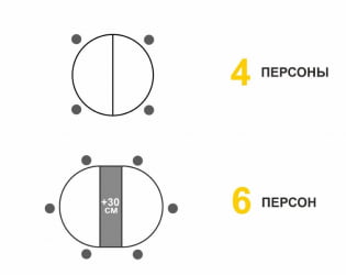 Круглый стол из стекла Орфей 51 (01) Мрамор белый-Серый
