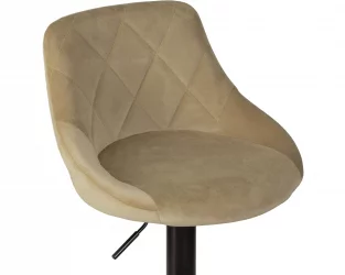 Стул барный DOBRIN LOGAN BLACK Мокко велюр MJ9-9