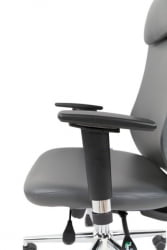 Офисное кресло CHAIRMAN 500 ЛЮКС (LUX) ЭКО экокожа Серый