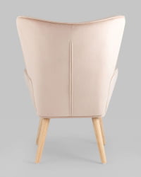 Кресло Хью велюр Бежевый