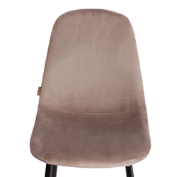Стул BREEZE (mod. JSC-58) Велюр/металл , 44 х 53 х 86 см, coffee (кофейный) HLR 9 / черный