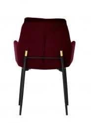 Кресло Саманта велюр Бордовый