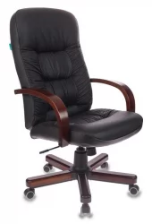 Кресло руководителя Бюрократ T-9908/WALNUT Черный