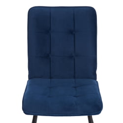Металлический стул Bari велюр, 46х55х89, Blue (синий)